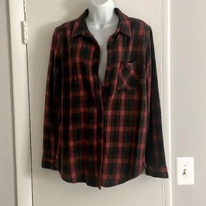 Red & black plaid flannel